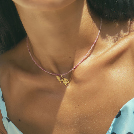Pink Tourmaline Necklace
