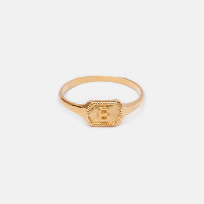Alphabet Signet Ring