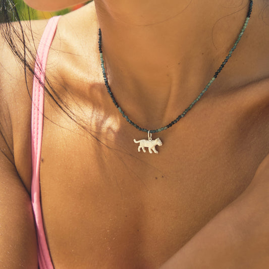 Blue Tourmaline Necklace