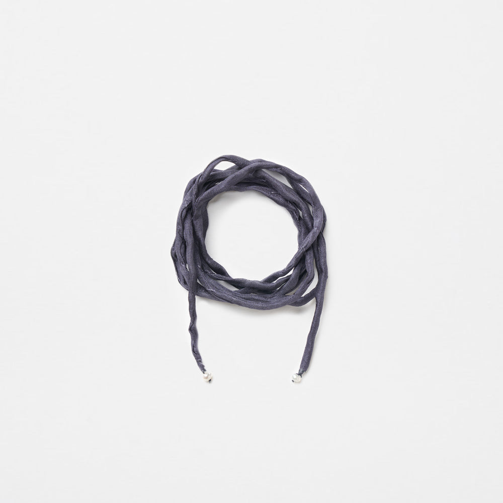 Silk Cord Necklace - Midnight Blue
