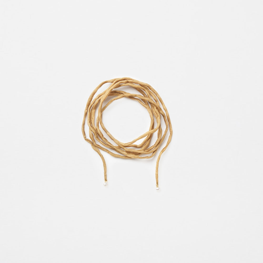 Silk Cord Necklace - Sand Yellow