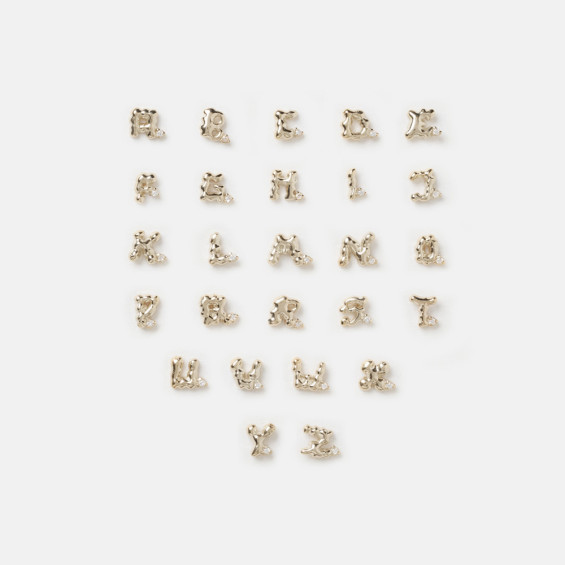 Alphabet Clay Stud