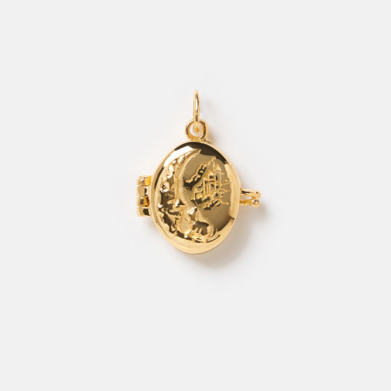 The Chattering Moon Locket Charm